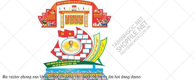 file vector cnc cong chao bao tuong tranh co dong xay dung chi bo va dai hoi dang